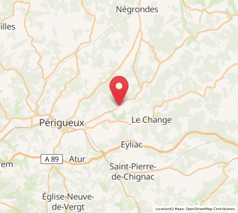 Map of Antonne, Nouvelle-Aquitaine