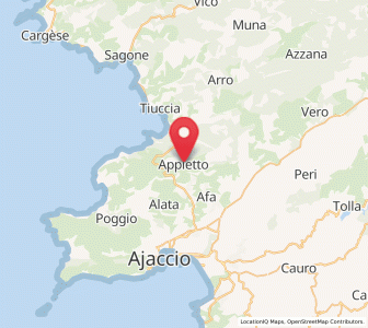 Map of Appietto, Corsica