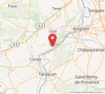 Map of Aramon, Occitanie