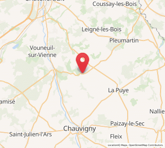 Map of Archigny, Nouvelle-Aquitaine