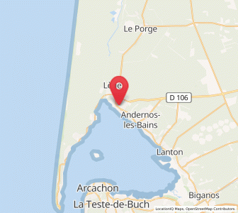 Map of Arès, Nouvelle-Aquitaine