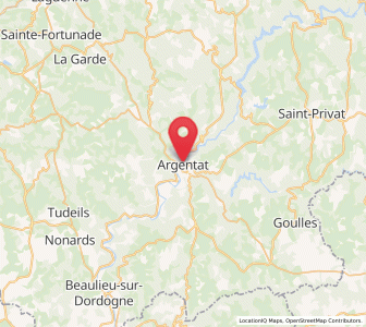 Map of Argentat, Nouvelle-Aquitaine