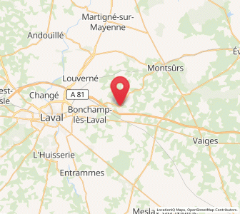 Map of Argentré, Pays de la Loire