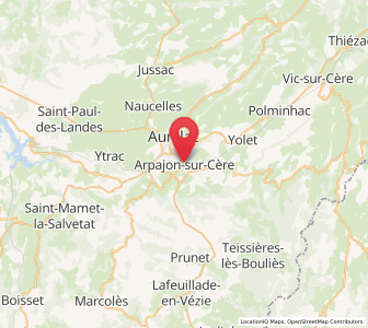 Map of Arpajon-sur-Cère, Auvergne-Rhône-Alpes