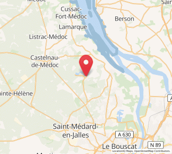 Map of Arsac, Nouvelle-Aquitaine