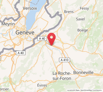 Map of Arthaz-Pont-Notre-Dame, Auvergne-Rhône-Alpes