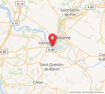 Map of Arveyres, Nouvelle-Aquitaine