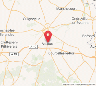 Map of Ascoux, Centre