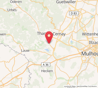 Map of Aspach-le-Haut, Grand Est