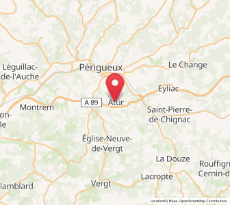 Map of Atur, Nouvelle-Aquitaine