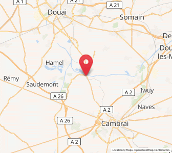 Map of Aubencheul-au-Bac, Hauts-de-France