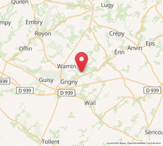 Map of Auchy-lès-Hesdin, Hauts-de-France