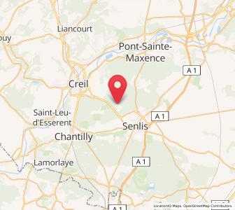 Map of Aumont-en-Halatte, Hauts-de-France
