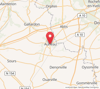 Map of Auneau-Bleury-Saint-Symphorien, Centre