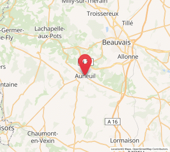 Map of Auneuil, Hauts-de-France