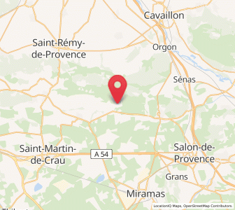 Map of Aureille, Provence-Alpes-Côte d'Azur