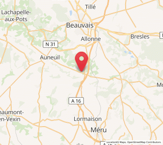 Map of Auteuil, Hauts-de-France