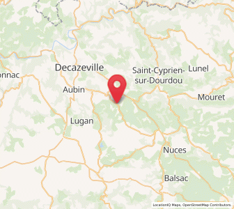 Map of Auzits, Occitanie