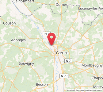 Map of Avermes, Auvergne-Rhône-Alpes