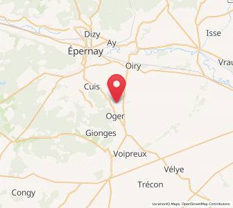 Map of Avize, Grand Est