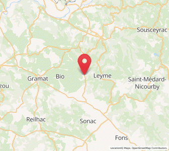Map of Aynac, Occitanie