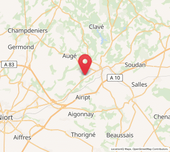Map of Azay-le-Brûlé, Nouvelle-Aquitaine