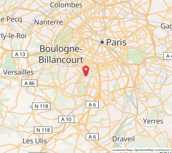 Map of Bagneux, Île-de-France