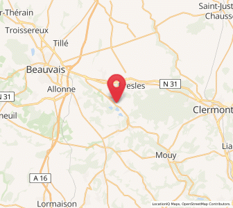 Map of Bailleul-sur-Thérain, Hauts-de-France