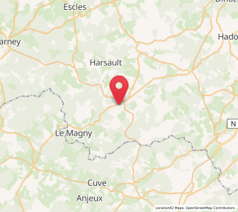 Map of Bains-les-Bains, Grand Est