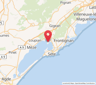 Map of Balaruc-les-Bains, Occitanie