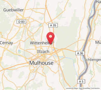 Map of Baldersheim, Grand Est