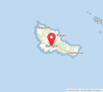 Map of Bangor, Brittany