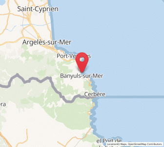 Map of Banyuls de la Marenda, Occitanie