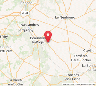Map of Barc, Normandy
