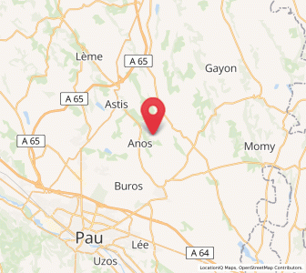 Map of Barinque, Nouvelle-Aquitaine