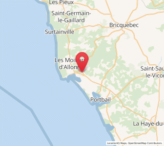 Map of Barneville-Carteret, Normandy