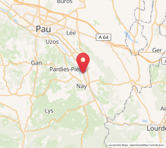 Map of Baudreix, Nouvelle-Aquitaine