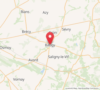 Map of Baugy, Centre