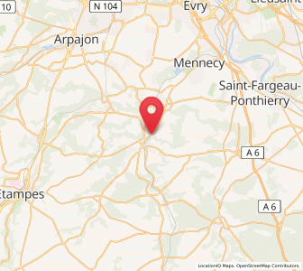 Map of Baulne, Île-de-France