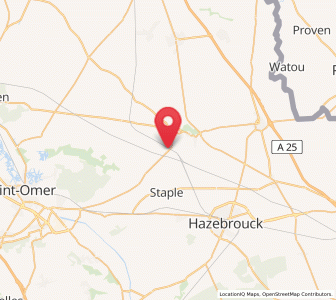 Map of Bavinchove, Hauts-de-France