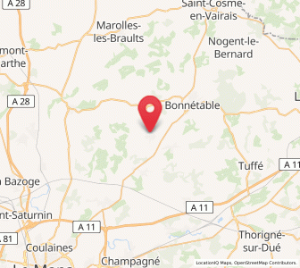 Map of Beaufay, Pays de la Loire