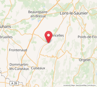 Map of Beaufort, Bourgogne-Franche-Comté