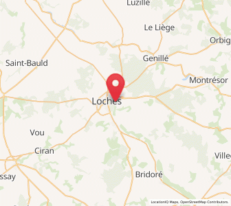Map of Beaulieu-lès-Loches, Centre