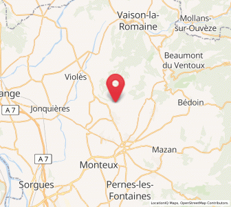 Map of Beaumes-de-Venise, Provence-Alpes-Côte d'Azur