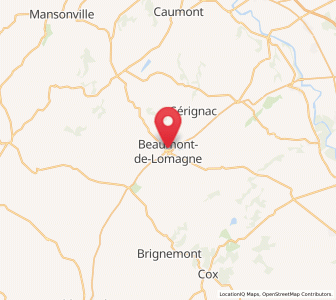 Map of Beaumont-de-Lomagne, Occitanie