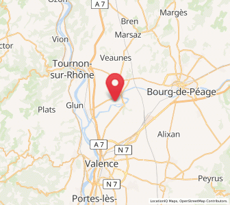Map of Beaumont-Monteux, Auvergne-Rhône-Alpes