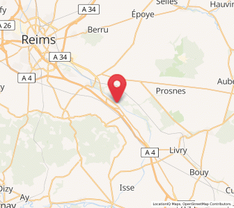 Map of Beaumont-sur-Vesle, Grand Est