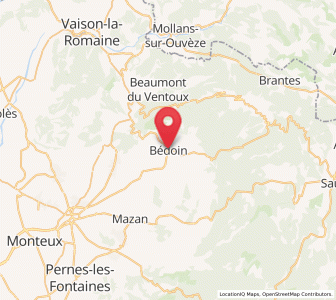 Map of Bédoin, Provence-Alpes-Côte d'Azur