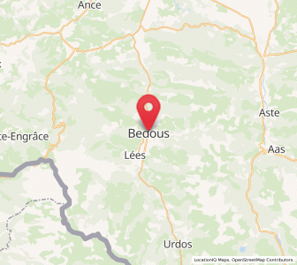 Map of Bedous, Nouvelle-Aquitaine