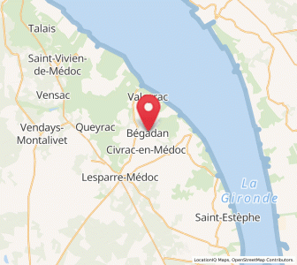 Map of Bégadan, Nouvelle-Aquitaine